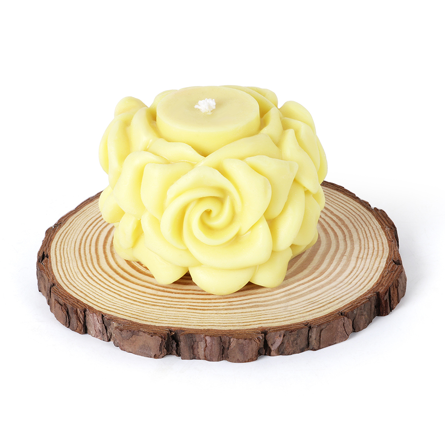 Rose Yellow Candle
