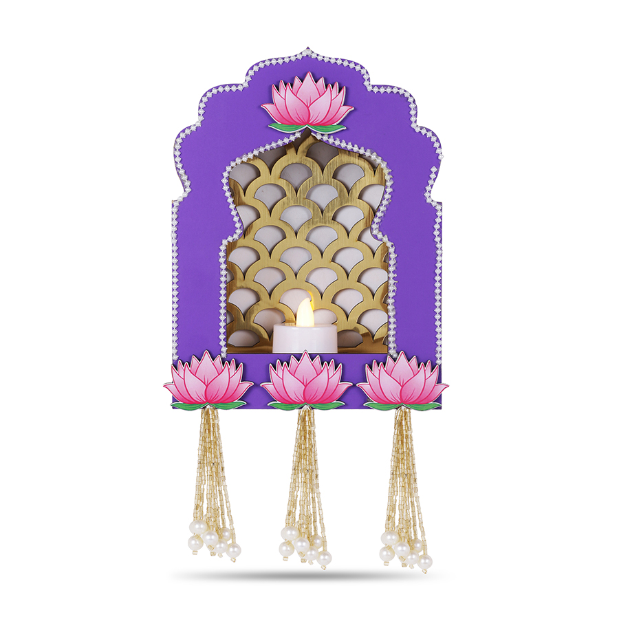 Wooden Jhrokha Purple