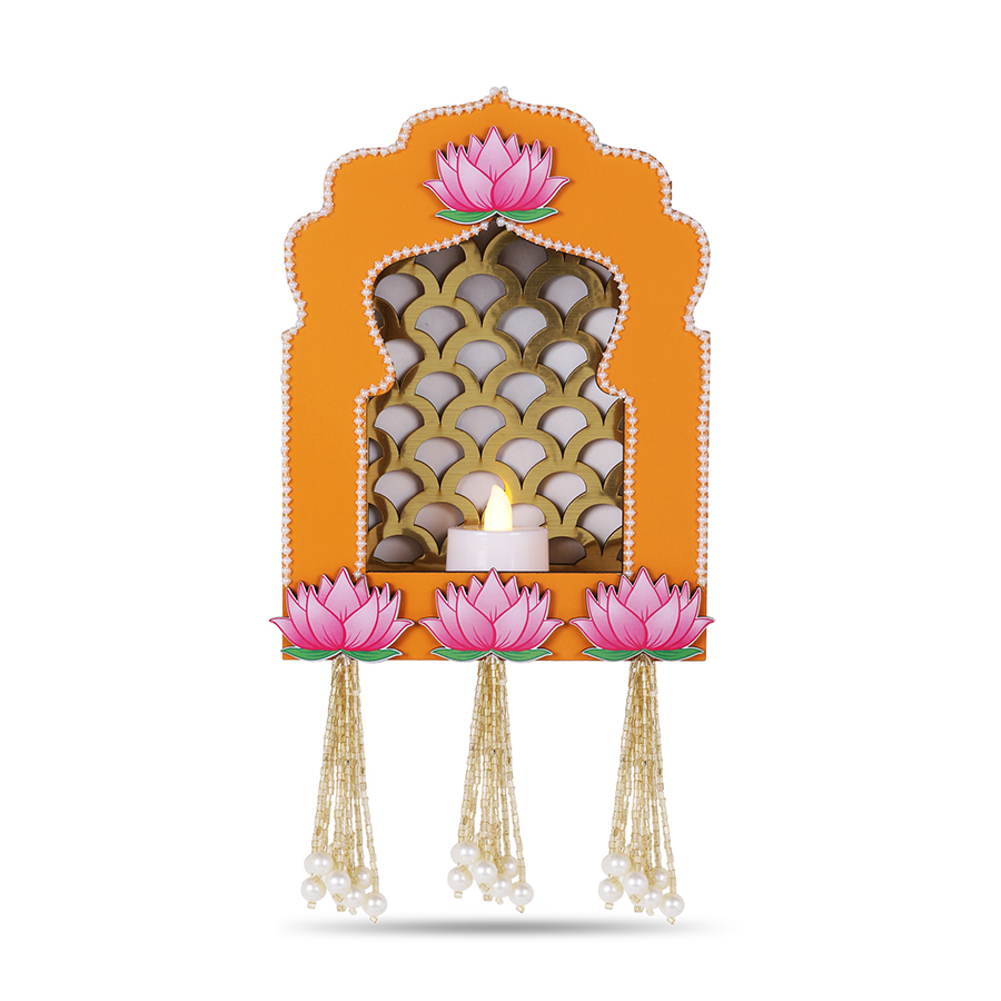 Wooden Jhrokha Orange