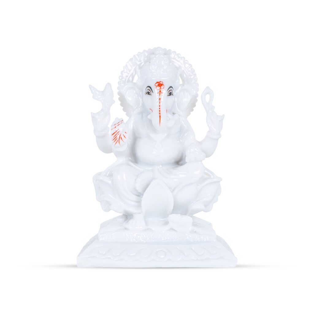 Ganesh murti nano white