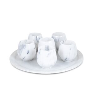 Marble Round Small Glass