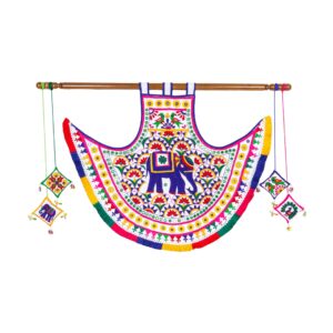 Elephant big fan wall hanging