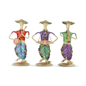 Metal pagdi set of 3