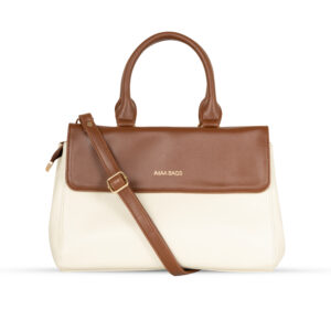 MHIAB Ivory Tan Handbag